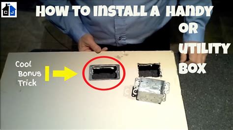 how to secure wire to electrical handy box|how to secure metal box.